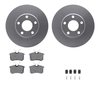 R1 Concepts WDUH1-74093 Carbon Series Brake Rotors W/ 5000 Oep Brake Pads & Hdw